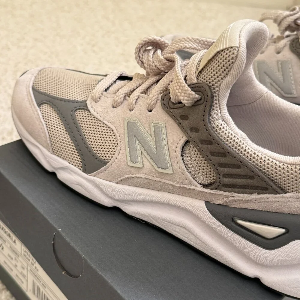 New Balance Beige and Gray Sneakers - Picture 6 of 14